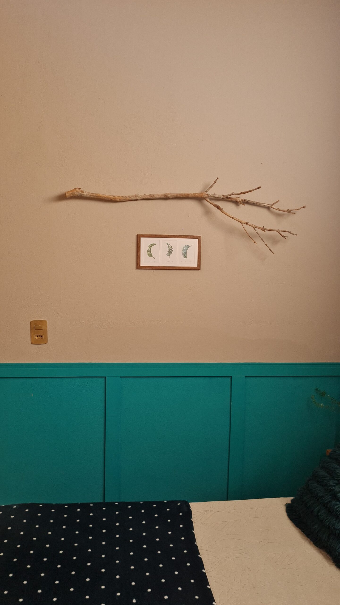 decoração com galhos. Casinha Cabanário - Cunha-SP