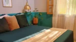 Quarto verde de Casa de Camop em Cunha